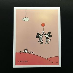 Disney Art Poster So This Is Love Mickey Minnie Mouse by Will Gay
